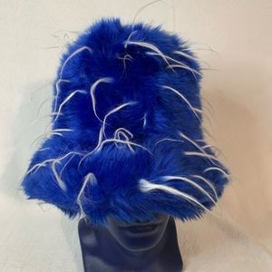 Dodgers Fanatic Blue Fuzzy Novelty Bucket Hat